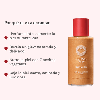 Aceite Glow Perfumado Corporal Rose Mystik