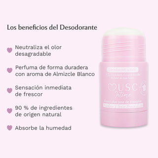 Desodorante natural - Almizcle Blanco