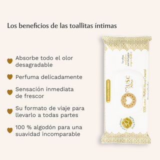 Toallitas Íntimas - Paquete de 30 - Monoi Oriental - La Radiante