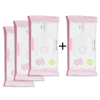 Toallitas íntimas - Paquete de 30 - Almizcle Blanco - La Irresistible